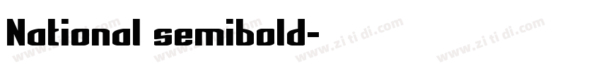 National semibold字体转换